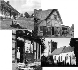 Collage of old photos of the parish